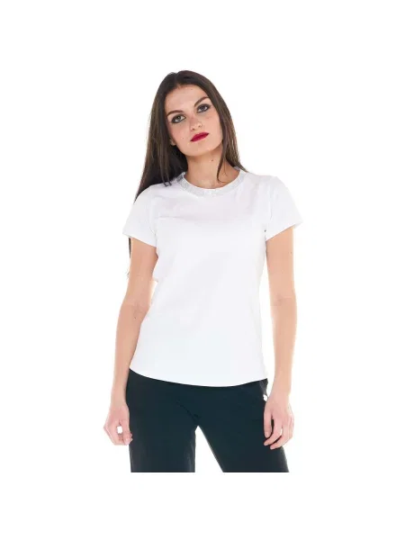 Scurt tricou Leone 1947 cu mâneci scurte alb