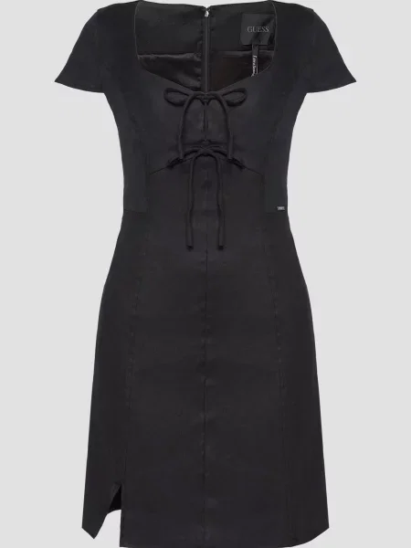 Лляна сукня Guess чорна
