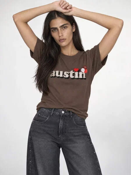 Tricou Newtone maro