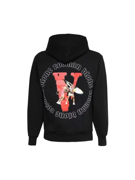 Bluza z kapturem Vlone z nadrukiem czarna