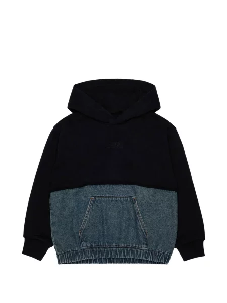 Bluza z kapturem dziecięca Mm6 Maison Margiela czarna
