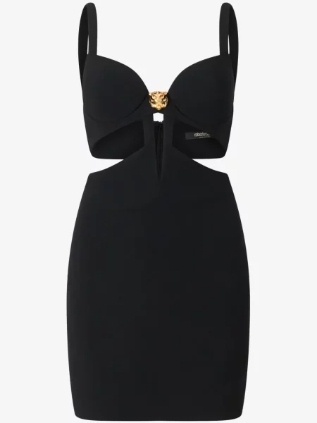 Rochie mini Roberto Cavalli de costum negru