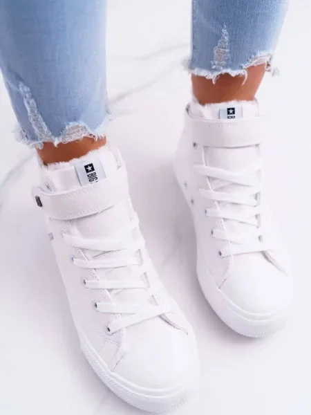 Usnjene superge Big Star Shoes bela