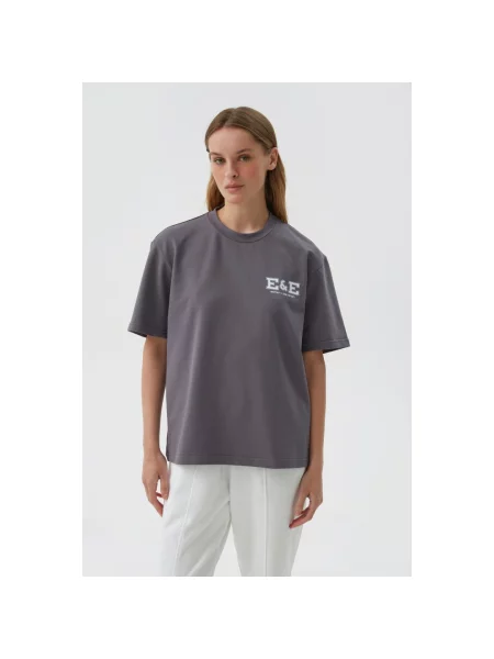 Футболка темно-сіра Estro & сіра