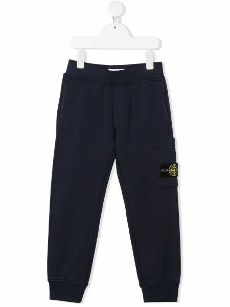 Spodnie dziecięce Stone Island niebieskie