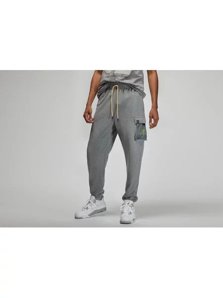 Spodnie nike air jordan jumpman fleece pants carbon heather szare