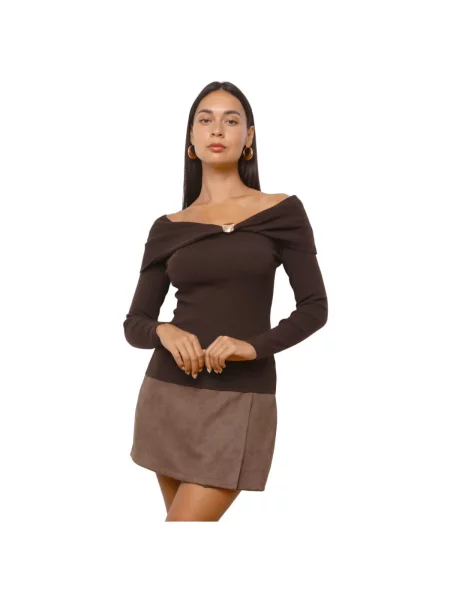 Top La Modeuse maro