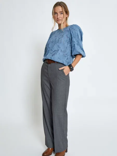 Peppercorn Bluză Gyda denim albastru