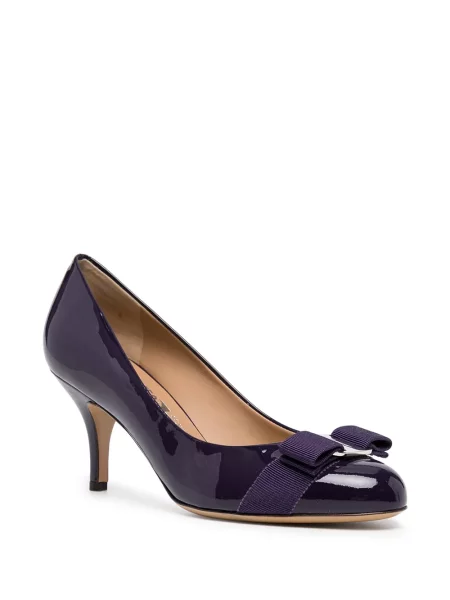 Pantofi cu toc Ferragamo violet