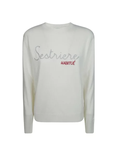 Sweter Mc2 Saint Barth wełniany biały