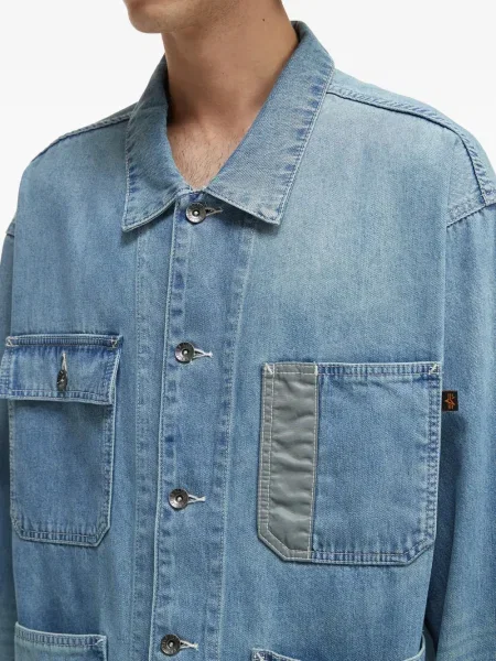 Geacă de blugi Alpha Industries albastru