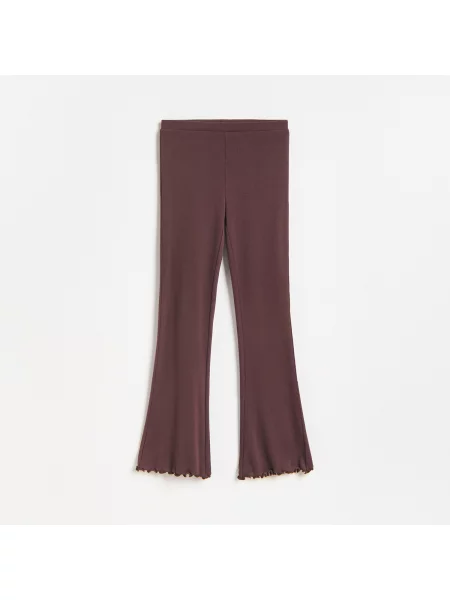 Reserved Bő szárú leggings mahagónibarna