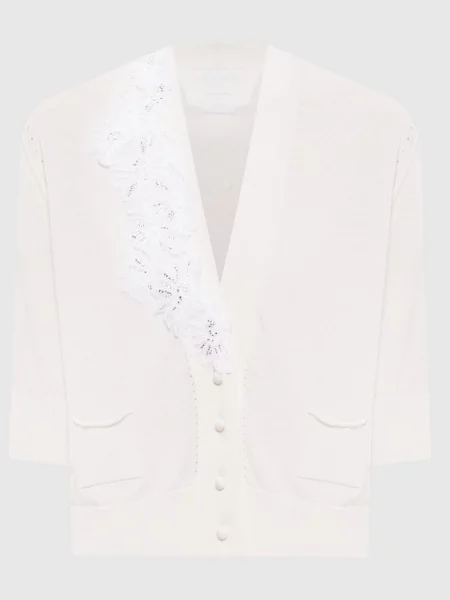 Кардиган з аплікацією Ermanno Scervino білий