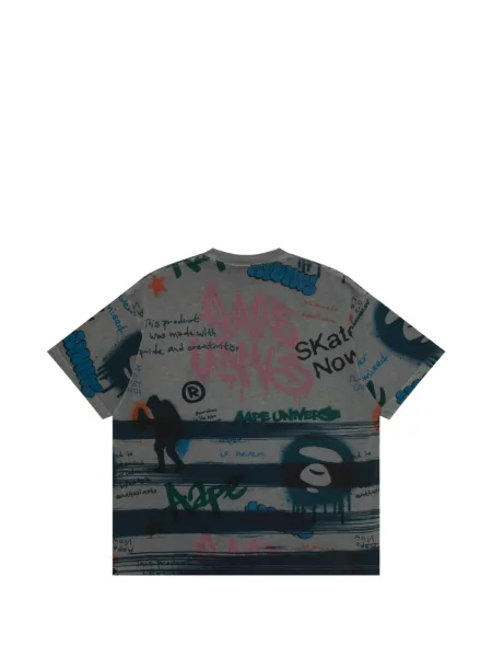 Tricou Aape By A Bathing Ape cu imagine gri