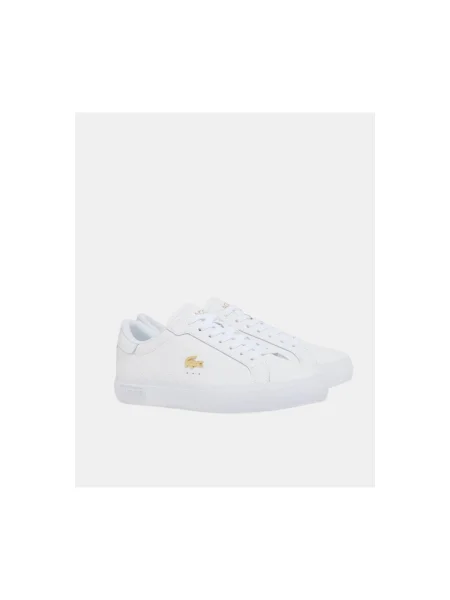 Pantofi Lacoste din piele alb