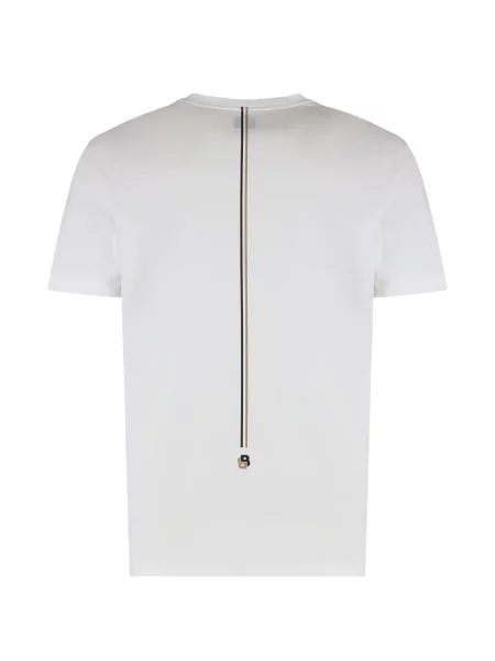 Tricou Boss cu decolteu rotund alb