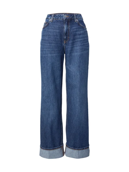 HUGO Blugi Bleumarin Wide Leg albastru