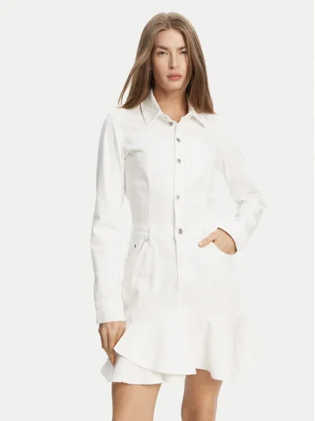 Karl Lagerfeld Jeans Rochie de blugi alb