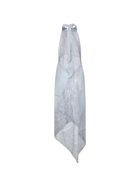 Rochie Pucci cu imagine asimetrică albastru
