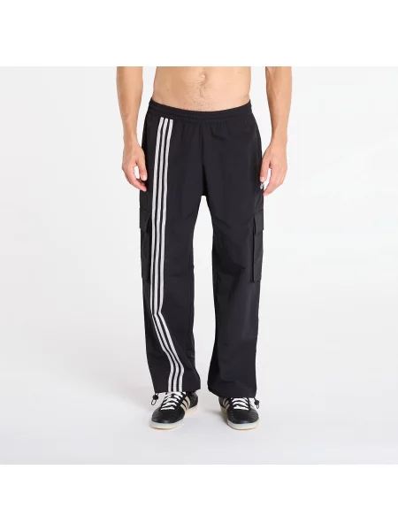Смугасті штани карго Adidas Originals чорні