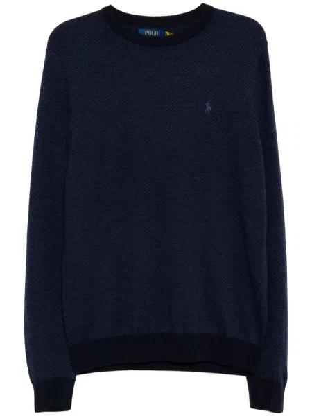 Pulover Polo Ralph Lauren cu broderie din jacard verde