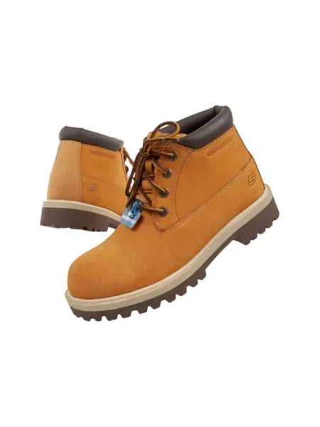 Čižmy Skechers hnedá