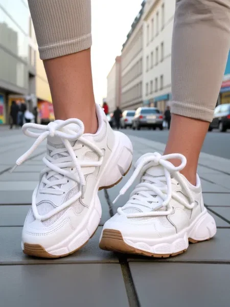 Sneakerși Resti alb