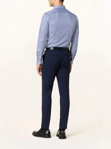 Olymp Koszula No. Six Super Slim blau biała