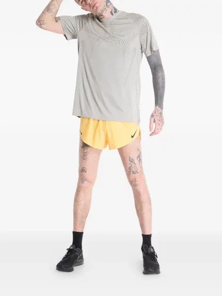 Tricou Nike plic slip-on alergare alb
