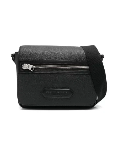 Torba crossbody Tom Ford skórzana czarna