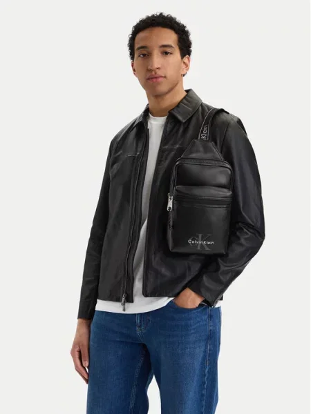 Calvin Klein Torba preko ramena tamo siva bijela crna