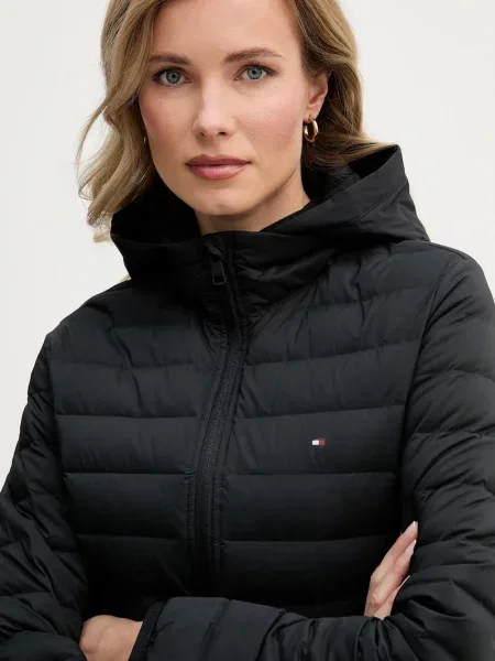 Tommy Hilfiger пухено яке дамско черно