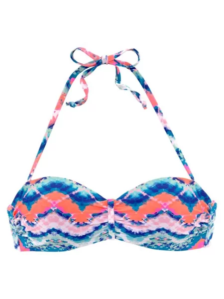 VENICE BEACH Sutien costum de baie roz / albastru roșu