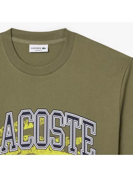 Lacoste Klasyczny Krój Koszulki Bawełnianej T-Shirt zielona