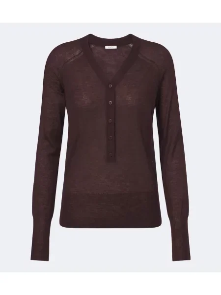 Cămașă Joseph din cașmir cu guler henley