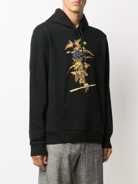 Hoodie County Of Milan με σχέδιο μαύρο