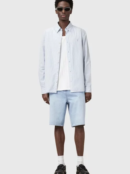 Дънков къс панталон от AllSaints ALVA мъжки синьо