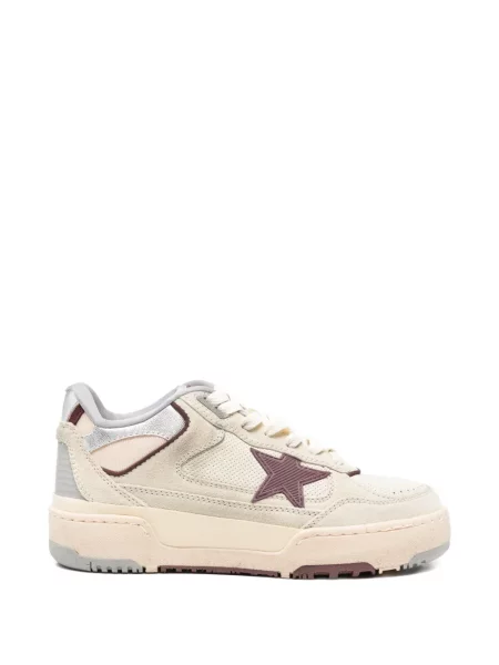 Sneakerși Golden Goose cu aplicații alb