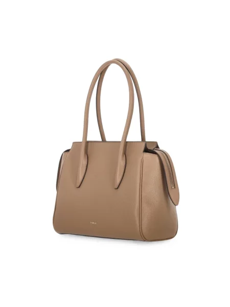 Furla Torebka Ambra L Brązowy beżowa