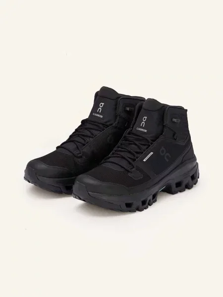 On Buty Turystyczne Cloudrock Mid Wp schwarz czarne