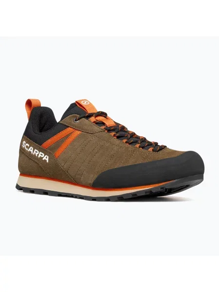 Încălțăminte de trekking pentru bărbați SCARPA Crux 2 caribou/rust orange portocaliu
