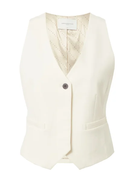 Copenhagen Muse Vestă de costum TAILOR' alb