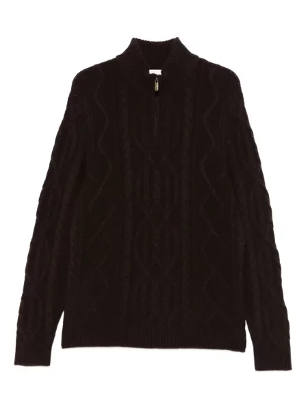 Sweter Eric Bompard brązowy