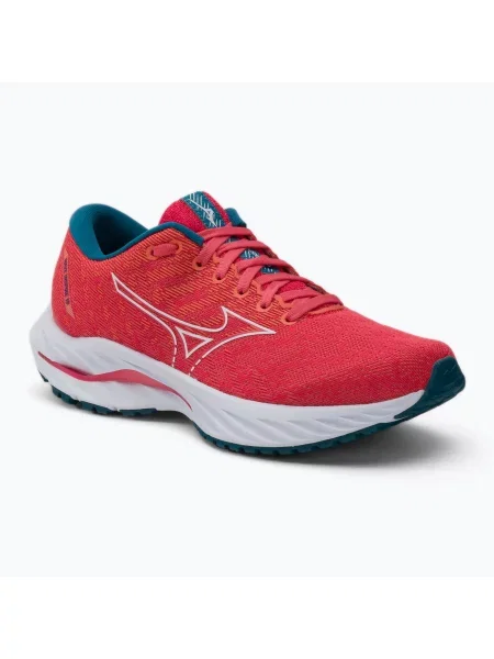 Дамски обувки за бягане Mizuno Wave Inspire 19 parad pink/ white/ ink blue бяло