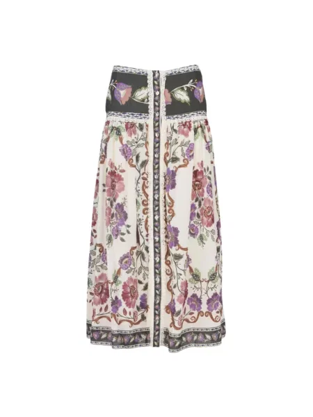 Wielobarwność spódnica midi Farm Rio do kolan