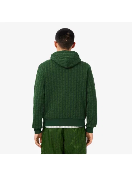 Lacoste Bluza Polarowa Z Monogramem zielony