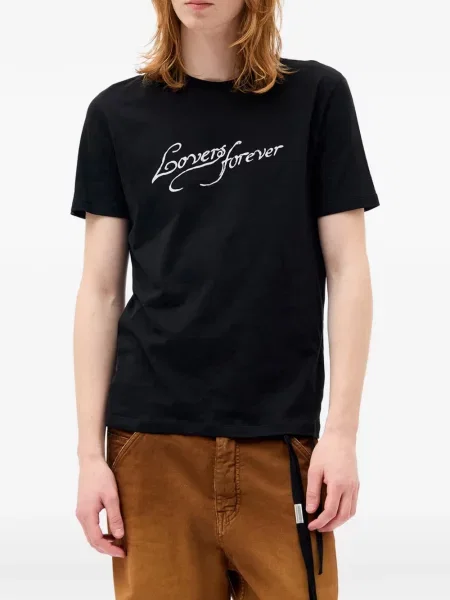 Tricou Ann Demeulemeester cu imagine negru