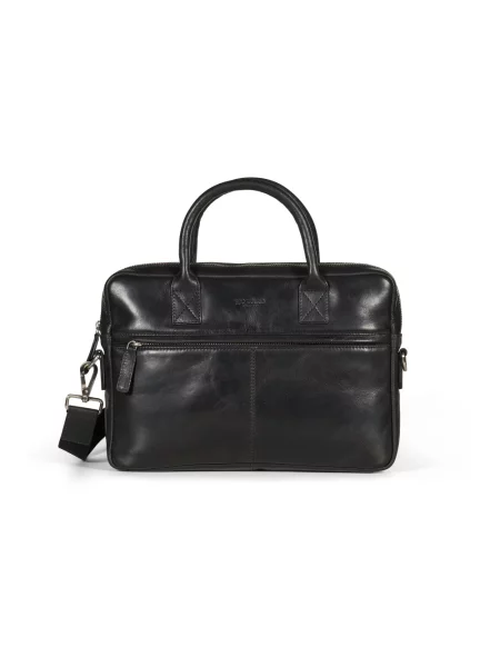 Torba na laptopa Howard London skórzana czarna
