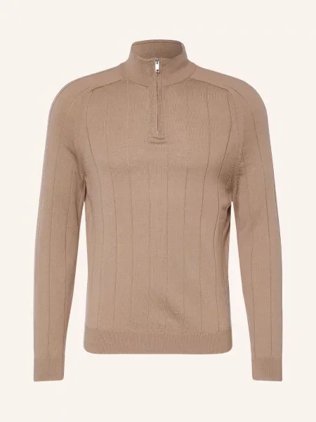 Reiss Svetr Troyer Findlay Z Merino Vlny velbloudí