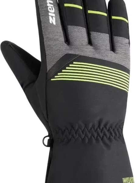 Rękawice Ziener Gevin black/lime rozm. 85 czarne